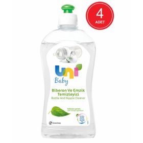 Uni Baby 4x500 ml Biberon ve Emzik Temizleyici
