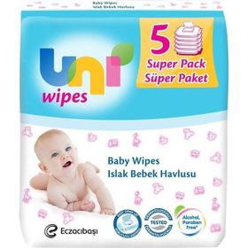 Uni Baby 5x56'lı Sensitive Islak Havlu
