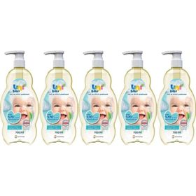 Uni Baby 5x700 ml Klasik Pompalı Bebek Saç ve Vücut Şampuanı