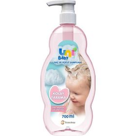 Uni Baby 5x700 ml Kolay Tarama Saç ve Vücut Pompalı Bebek Şampuanı