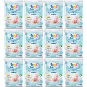 Uni Baby 60x12 Adet Bebek Temizleme Pamuğu