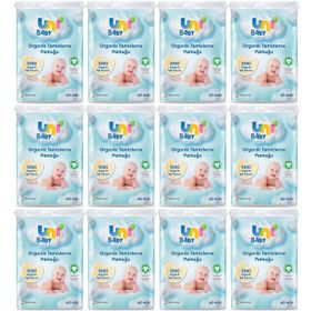 Uni Baby 60x12 Adet Bebek Temizleme Pamuğu