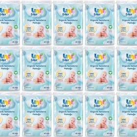 Uni Baby 60x15 Adet Bebek Temizleme Pamuğu