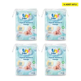 Uni Baby 60x4 Adet Bebek Temizleme Pamuğu