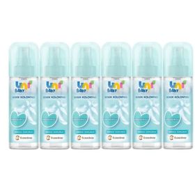 Uni Baby 6x150 ml Nemlendiricili Bebeksi Dokunuş Bebek Kolonyası