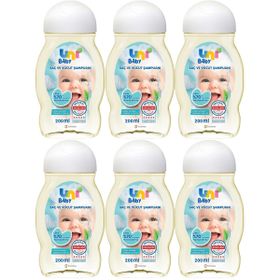 Uni Baby 6x200 ml Bebek Saç ve Vücut Şampuan