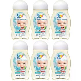 Uni Baby 6x200 ml Bebek Saç ve Vücut Şampuan