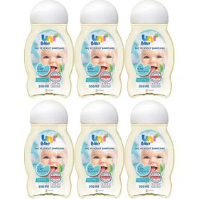 Uni Baby 6x200 ml Bebek Saç ve Vücut Şampuan
