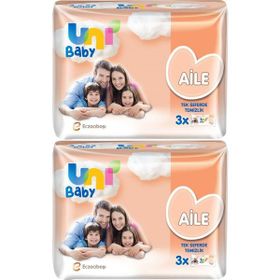 Uni Baby 6x52'li Aile Islak Havlu