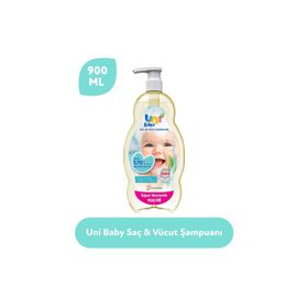Uni Baby 900 ml Klasik Pompalı Bebek Saç ve Vücut Şampuanı