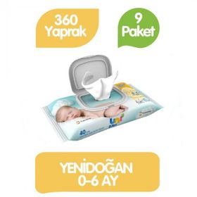 Uni Baby 9x40'lı Yenidoğan Islak Mendil