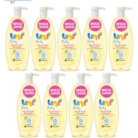 Uni Baby 9x700 ml Pompalı Boyasız Bebek Şampuan