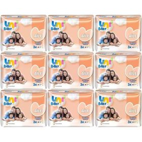 Uni Baby Aile 52x27 Paket 1404 Yaprak Islak Mendil