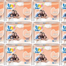 Uni Baby Aile 52x36 Paket 1872 Yaprak Islak Havlu Mendil