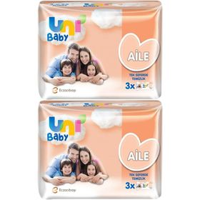Uni Baby Aile 52x6 Paket 312 Yaprak Islak Havlu Mendil