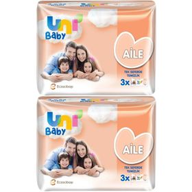 Uni Baby Aile 52x6 Paket 312 Yaprak Islak Havlu Mendil
