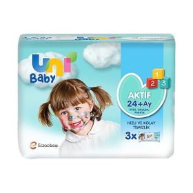 Uni Baby Aktif 24+ Ay 3 Adet Islak Mendil