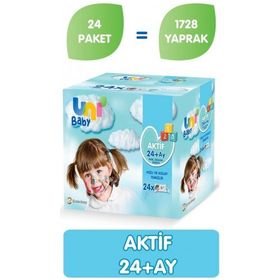 Uni Baby Aktif 24x72 li Islak Mendil