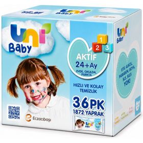 Uni Baby Aktif 36x52 1872 Yaprak Islak Havlu Mendil