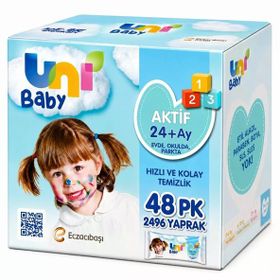 Uni Baby Aktif 48x52 2496 Yaprak Islak Havlu Mendil