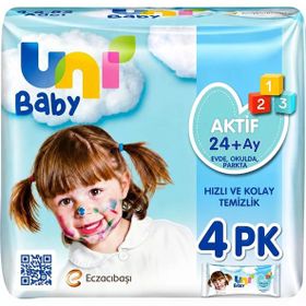 Uni Baby Aktif 4x52 Yaprak Islak Havlu Mendil