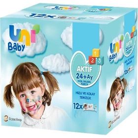 Uni Baby Aktif 72'li 12 Adet Islak Mendil