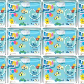 Uni Baby Aktif Oyna Öğren 52 Yaprak 36'lı Set 1872 Yaprak 12PKx3 Islak Havlu