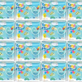 Uni Baby Aktif Oyna Öğren 52 Yaprak 48'li Set 2496 Yaprak 16PKx3 Islak Havlu