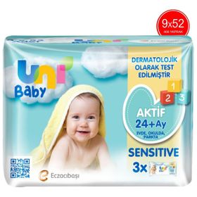 Uni Baby Aktif Sensitive 468 Yaprak Islak Mendil