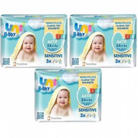 Uni Baby Aktif Sensitive 468 Yaprak Islak Mendil
