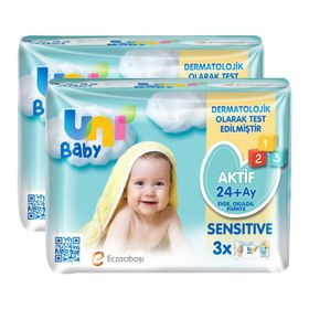 Uni Baby Aktif Sensitive 6x52 Adet Islak Mendil