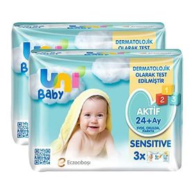 Uni Baby Aktif Sensitive 6x52 Adet Islak Mendil