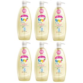 Uni Baby Boyasız Pompalı 6x900 ml Bebek Şampuanı