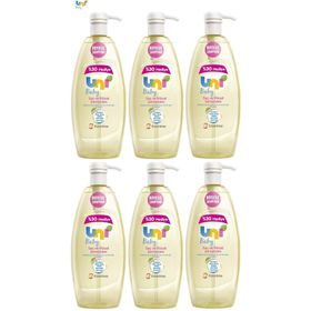 Uni Baby Boyasız Pompalı 6x900 ml Bebek Şampuanı