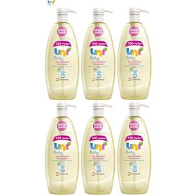 Uni Baby Boyasız Pompalı 6x900 ml Bebek Şampuanı