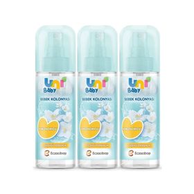 Uni Baby Çiçeksi Kokular 3x150 ml Bebek Kolonyası