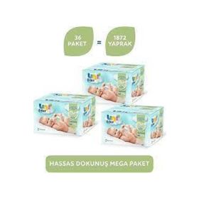 Uni Baby Hassas Dokunuş 36x52'li Islak Mendil