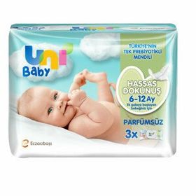 Uni Baby Hassas Dokunuş 52x3 Yaprak Islak Havlu