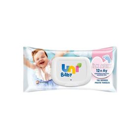 Uni Baby İlk Adım 12+ Ay 52 Adet Bebek Islak Mendil
