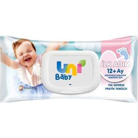 Uni Baby İlk Adım 12+ Ay 52 Adet Bebek Islak Mendil