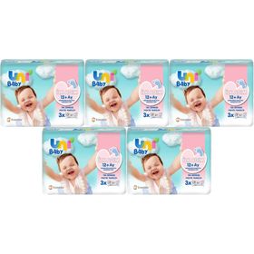 Uni Baby İlk Adım 15x52 Yaprak Islak Havlu Mendil