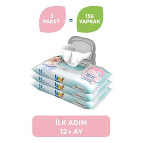 Uni Baby İlk Adım 3x52 Adet Islak Havlu