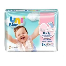 Uni Baby İlk Adım Aloe Veralı 3x52 Adet Islak Mendil
