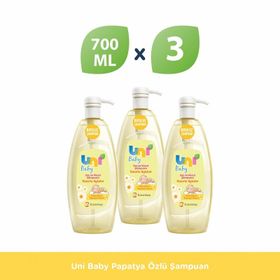 Uni Baby Papatya Özlü 3x700 ml Saç ve Vücut Şampuanı