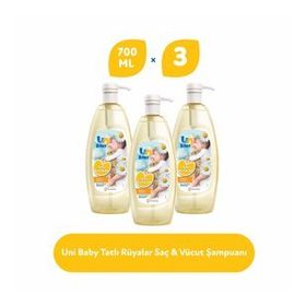 Uni Baby Papatya Özlü 3x700 ml Saç ve Vücut Şampuanı