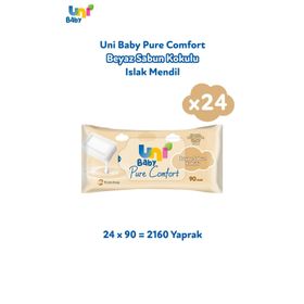 Uni Baby Pure Comfort Beyaz Sabun Kokulu 90x24'lü 2160 Yaprak Islak Mendil
