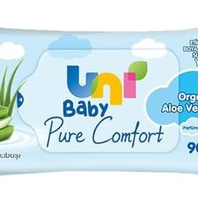Uni Baby Pure Comfort Organik Aloe Vera Özlü 90x12 1080 Yaprak Islak Mendil