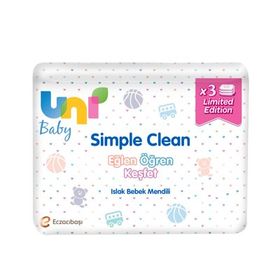 Uni Baby Simple Clean 3x52 Islak Mendil