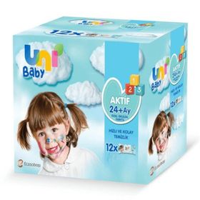 Uni Baby UNI-7904906 12x52'li Aktif Islak Mendil 624 Yaprak
