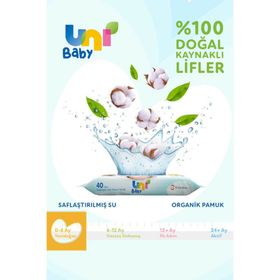 Uni Baby Uni Baby Yenidoğan Islak Mendil 18x40lı 0-6 Ay -